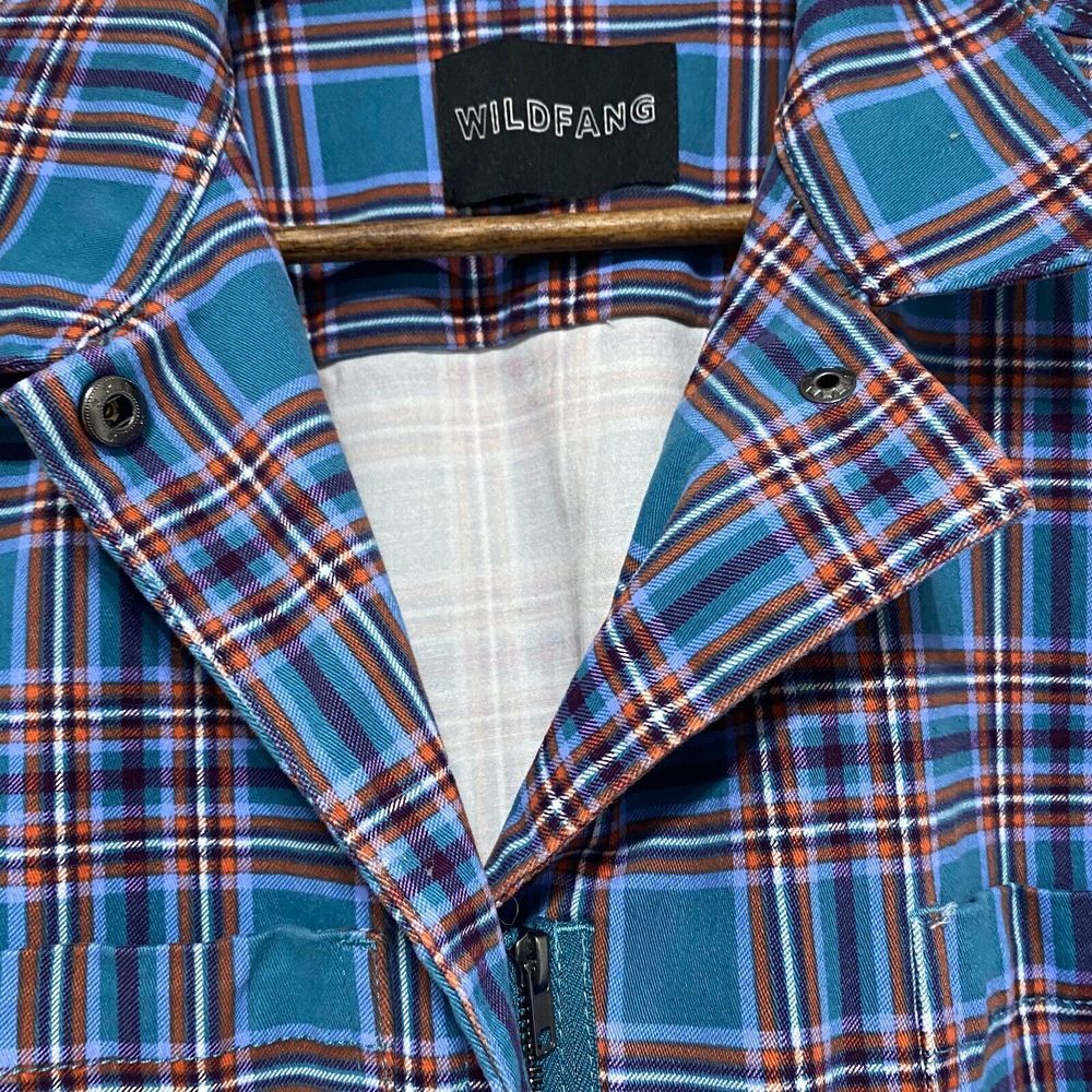 Wildfang Blue and Red Plaid Jumpsuit MEDIUM - Picture 4 of 15